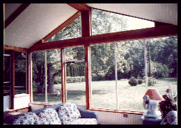 Inside view of sunroom