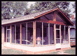 Outside view of sunroom